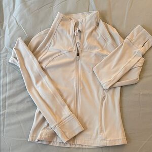 Lululemon Athletica Cream Zip-Up Jacket
